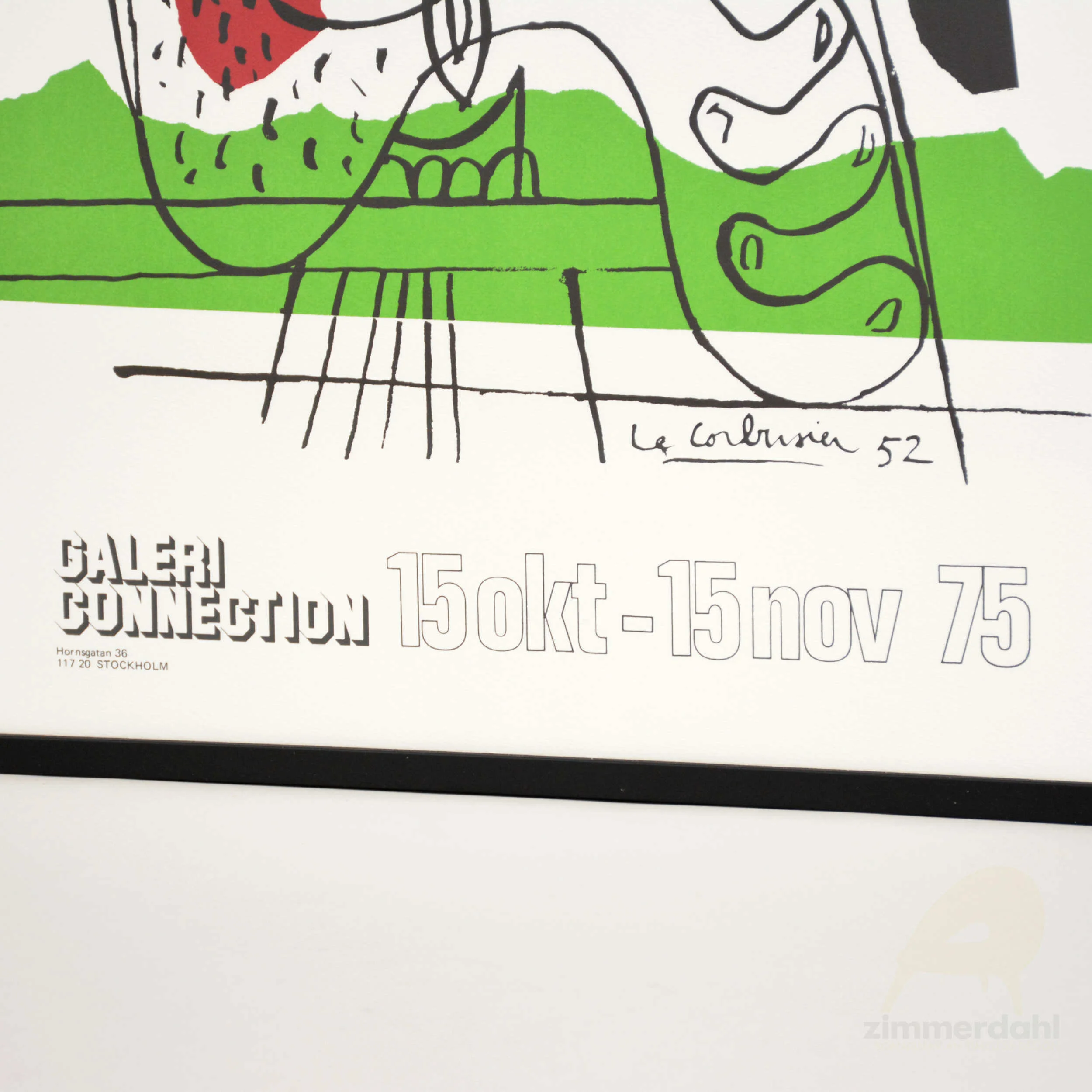 Original Exhibition Print, Le Corbusier, France — Scandinavian